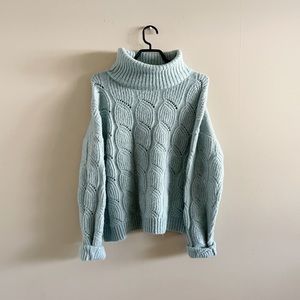 ** SOLD** Pastel blue turtleneck